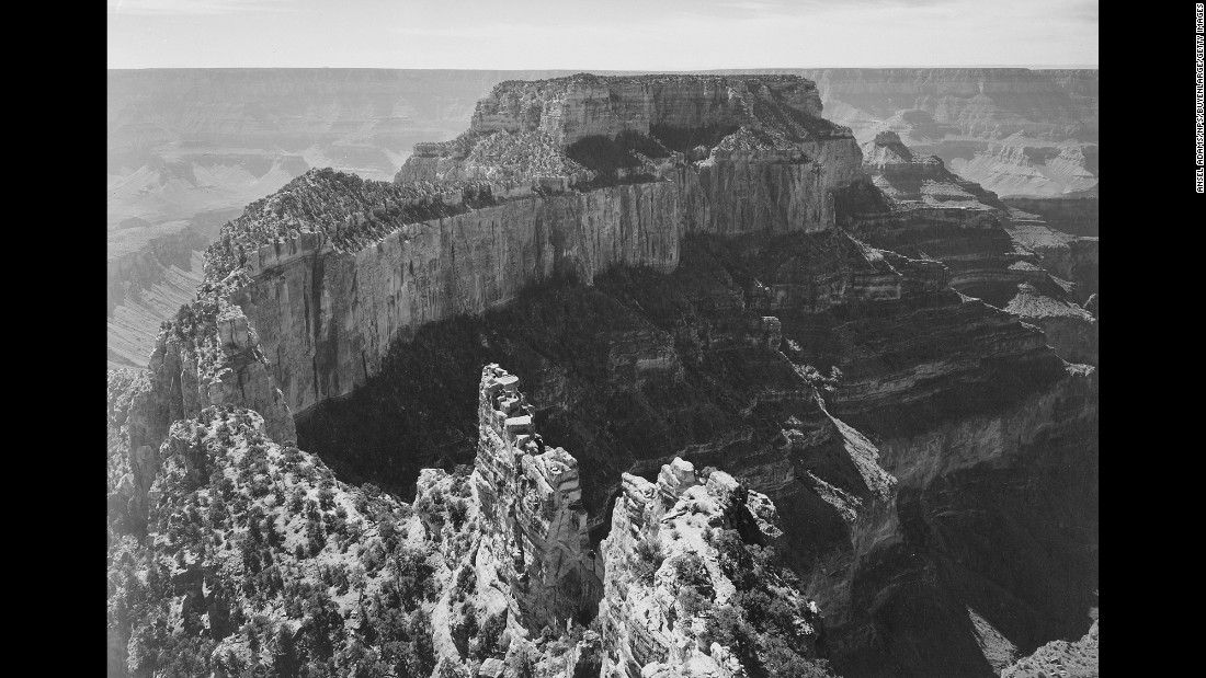 In 1941, legendary photographer Ansel Adams was hired to shoot national parks for a photo mural at the Department of the Interior in Washington. With the escalation of World War II, the project was suspended. But before its abrupt end, Adams had created a series of 226 incredible images, including several from the Grand Canyon in 1942. <a href="http://www.nps.gov/grca/index.htm" target="_blank">Grand Canyon National Park</a> turns 97 on Friday, February 26.