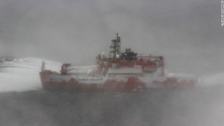 Australian ship with 68 aboard stranded off Antarctica