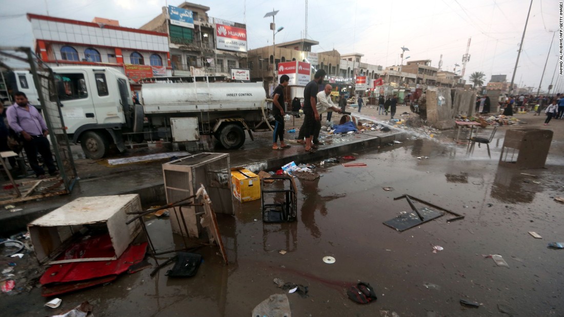 Baghdad market bombings kill 28; ISIS claims responsibility
