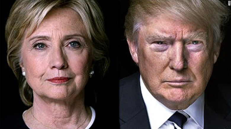 Image result for pictures of hillary and trump