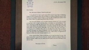  Letter from Pope Francis
