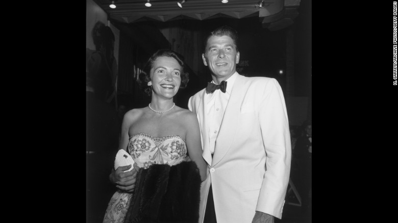 Nancy Davis and Ronald Reagan appear at the premiere of "A Streetcar Named Desire" in Hollywood in 1951. The couple married the following year.