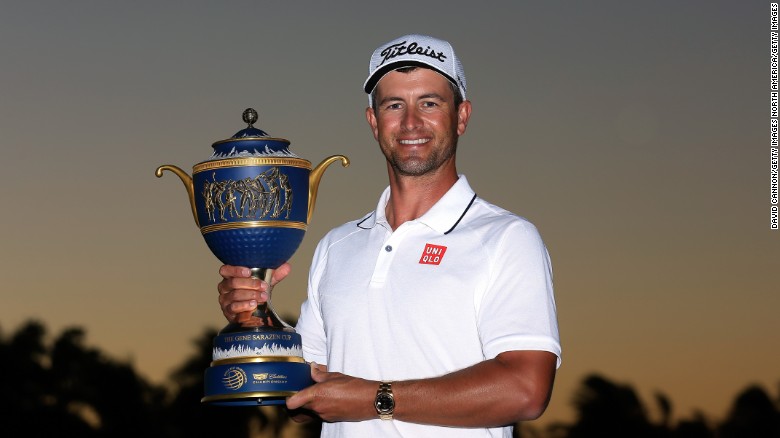 Adam Scott clinched his second PGA Tour title in two weeks with victory in the WGC Cadillac Championship