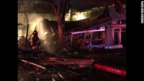 Seattle explosion levels buildings, injures firefighters