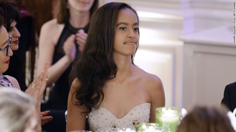 Malia Obama attends a state dinner at the White House on March 10. The dinner was in honor of Prime Minister Justin Trudeau and first lady Sophie Gregoire-Trudeau of Canada. Click through the gallery to see pictures of the first daughters through the years since their father was elected president in 2008.