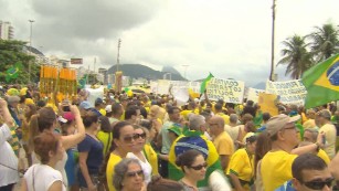 Mass anti-government protests in Brazil