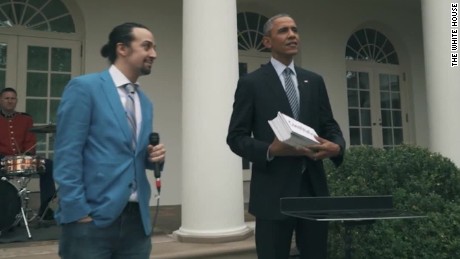 'Hamilton' creator debuts voting PSA featuring Obama, Ryan