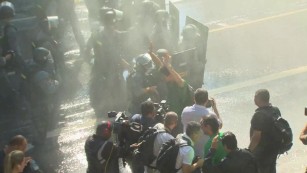 Supporters rally for Brazilian president