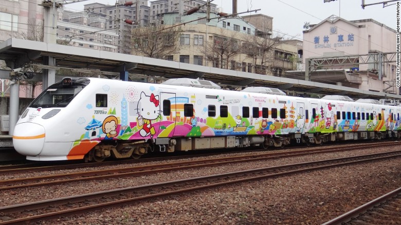 Kereta bertemakan Hello Kitty diluncurkan di Taiwan