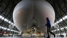 Unkind observers have nicknamed Airlander the "flying bum," claiming it looks like a human posterior.
