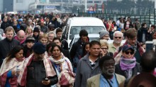 Passengers are evacuated from the airport.
