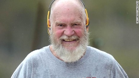 David Letterman is nearly unrecognizable with his snowy beard as he gets in a morning work out around the Caribbean islands. The retired late-night talk show host resembled Santa Claus with his newly grown beard and smile.