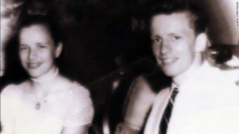 McCullough, then John Tessier, with high school girlfriend Jan Edwards, now Jan Swafford, at a formal dance.