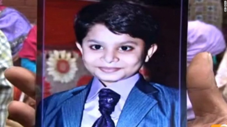 Aman John, 13, was killed in the suicide attack at the Lahore park. 