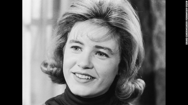 Actor Patty Duke smiling in a still from the television series &#39;The Patty Duke Show&#39;.  