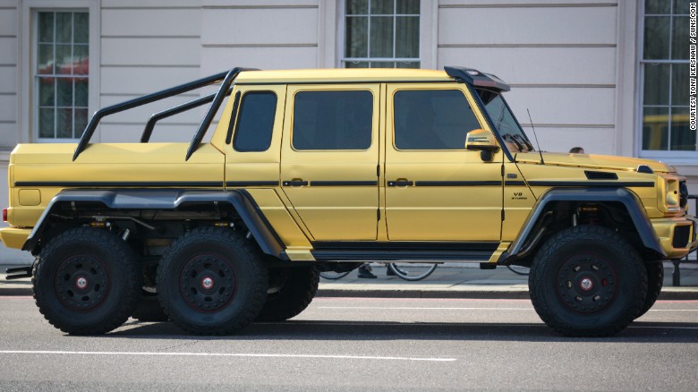This hefty six-wheel Mercedes is valued at £370,000 ($534,000).