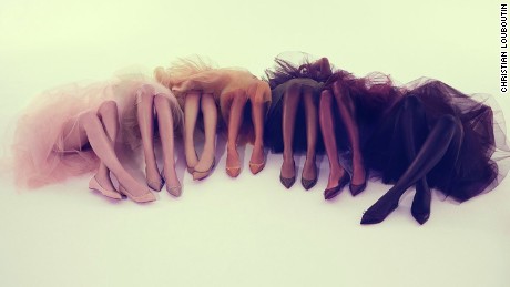 French fashion and shoe designer Christian Louboutin has create "nude" shoes. 