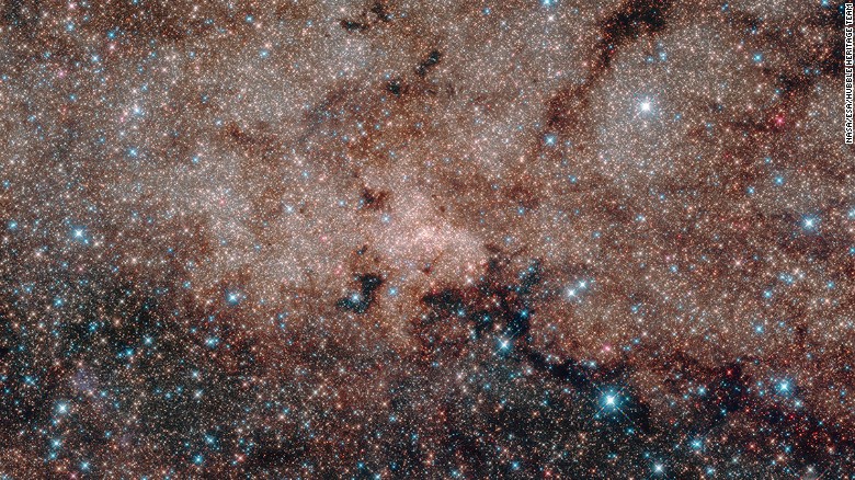 NASA&#39;s Hubble Space Telescope, using infrared technology, reveals the &lt;a href=&quot;http://www.cnn.com/2016/04/01/us/milky-way-hubble-feat/index.html&quot;&gt;density of stars in the Milky Way&lt;/a&gt;. According to NASA, the photo -- stitched together from nine images -- contains more than a half-million stars. The star cluster is the densest in the galaxy. 