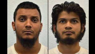 Junead Khan, left, and Shazib Kahn plotted to join ISIS, prosecutors say.