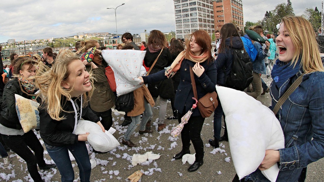 Clearly not content with being known just as the birthplace of the first Mrs. Trump, the Czech town of Zlin in 2014 staged the country&amp;#39;s largest ever pillow fight.