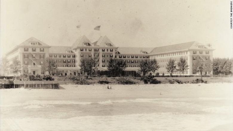 The Breakers was originally called the Palm Beach Inn. The first building burned down in 1903.