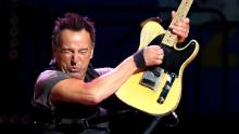 Bruce Springsteen performs at the Los Angeles Sports Arena on March 15. 