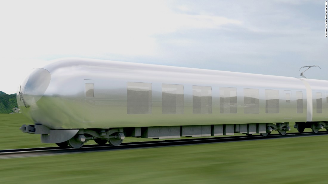 Architect Kazuyo Sejima has designed a reflective train to &quot;coexist&quot; with changing surroundings.