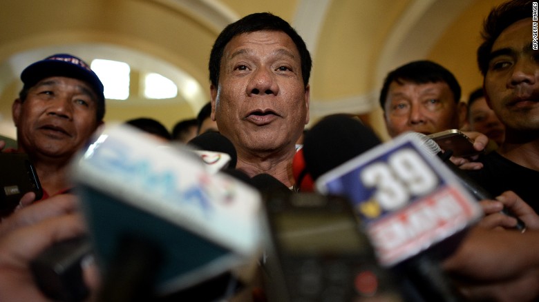 Rodrigo Duterte is running for president in the Philippines and is the mayor of Davao City.