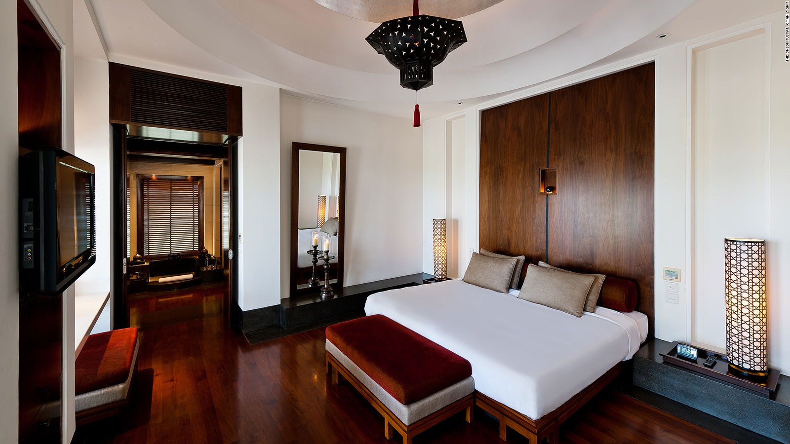High ceilings, high class -- The Chedi Muscat's Chedi Club Suite.