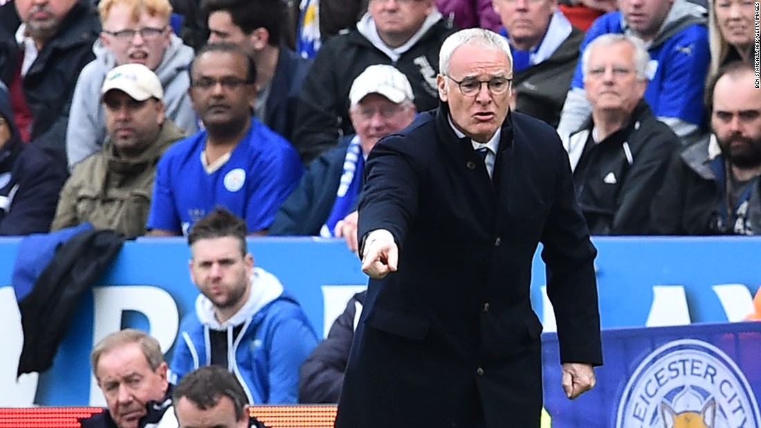 Leicester City&#39;s manager Claudio Ranieri gestures from the touchline during his side&#39;s comfortable win at the King Power Stadium.