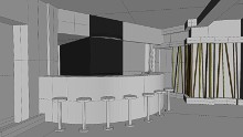 Before dining, guests can drink freshly mixed cocktails in the clothing-compulsory bar area. There are plans for another bar inside the restaurant for guests who want to mingle naked.