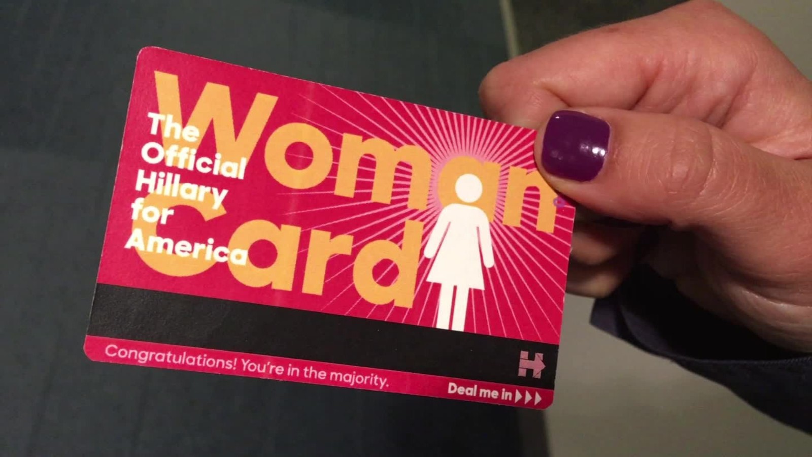 Trump's 'woman card' remark leads to this ...