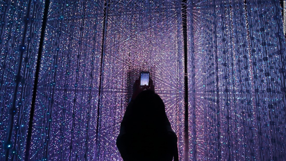 Future World is the new permanent exhibition at Marina Bay Sands. The interactive digital installation pictured was created by teamLab and is titled 