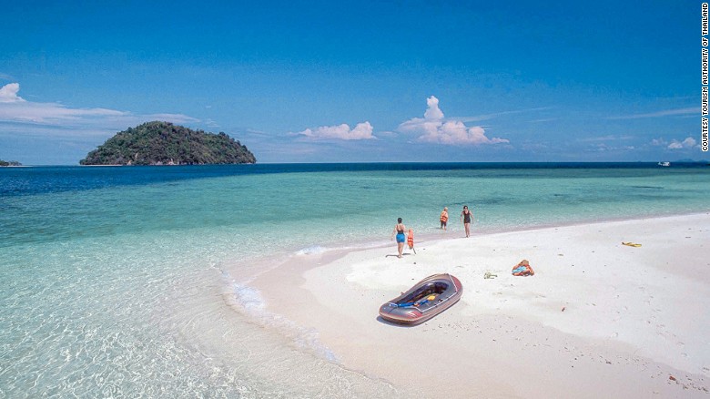 Beaches on this beautiful 30-square-kilometer island are accessible by long-tail boats.