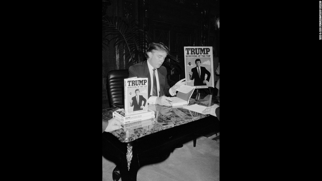 Trump signs his second book, &amp;quot;Trump: Surviving at the Top,&amp;quot; in 1990. Trump &amp;lt;a href=&amp;quot;http://www.trump.com/publications/&amp;quot; target=&amp;quot;_blank&amp;quot;&amp;gt;has published&amp;lt;/a&amp;gt; at least 16 other books, including &amp;quot;The Art of the Deal&amp;quot; and &amp;quot;The America We Deserve.&amp;quot;