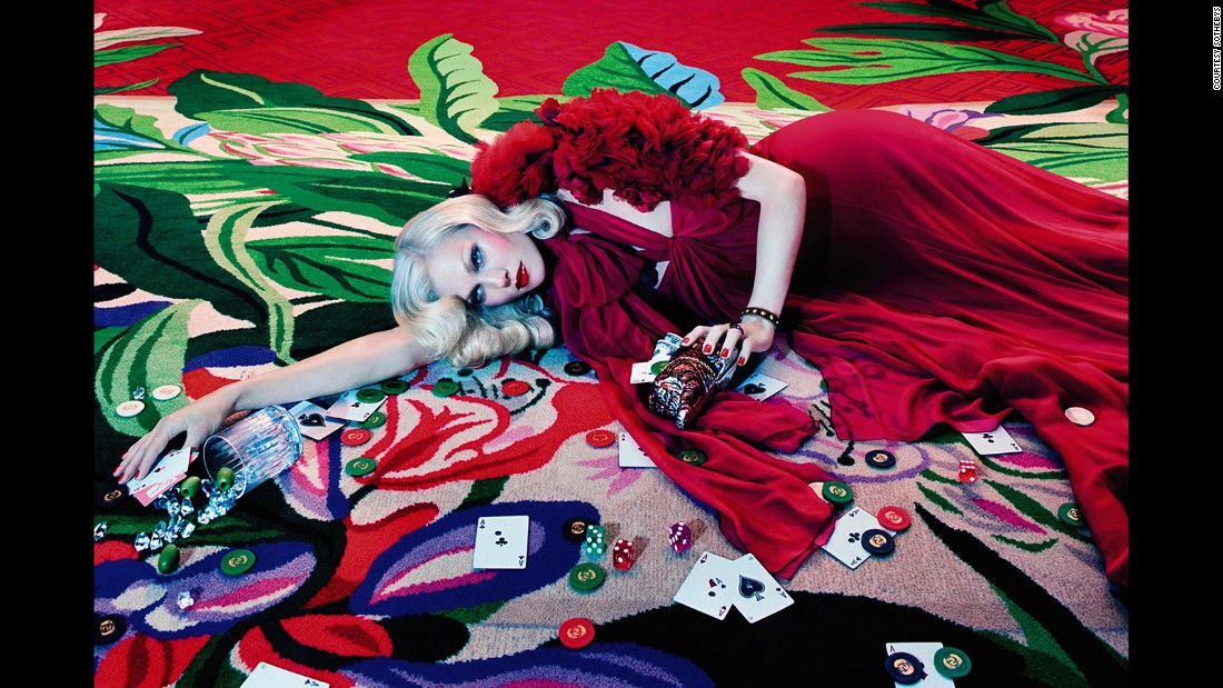 Miles Aldridge is known for creating loud and technicolor photographs.