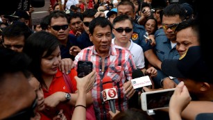 Tough-talking Duterte, popular and polarizing