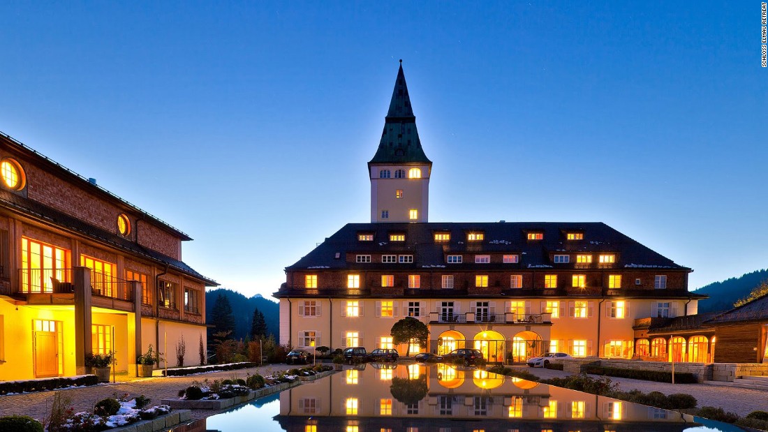 Comprising two separate hotels, Hideaway and Retreat, Schloss Elmau was originally founded as a sanctuary for creatives looking to escape the 