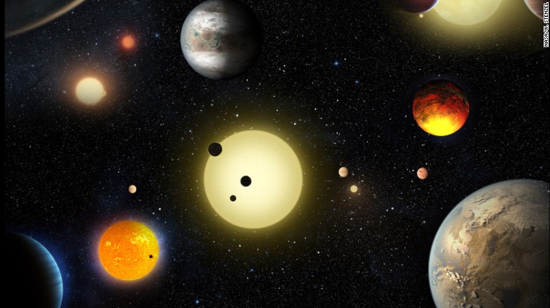 The Kepler mission has discovered 1,284 new planets. Of these newly discovered planets, nine orbit in the habitable zone of their star and nearly 550 are possibly rocky planets roughly around the same size as Earth.