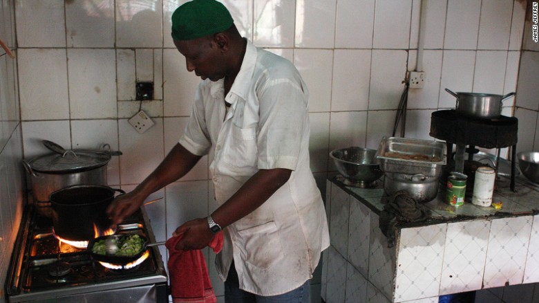 Mohamed Abdi has been working in the Oriental&#39;s kitchen for more than 10 years.