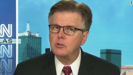 Dan <b>Patrick said</b> Friday that protesters who fled gunfire in Dallas were &quot; ... - 160513125327-dan-patrick-obama-transgender-bathroom-texas-lt-gov-lv-sot-00001501-large-tease