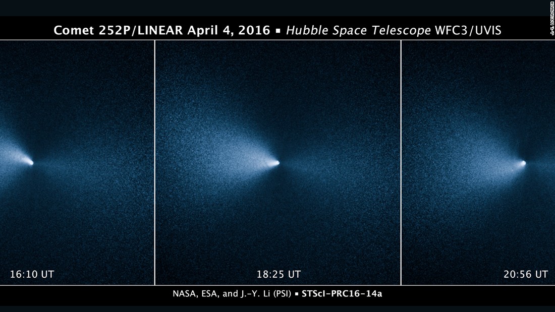 Hubble captures comet’s close Earth encounter