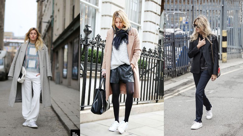 Parisian stylist and superblogger Camille Charriere has been credited with re-launching the tennis sneaker trend along with Celine creative director Phoebe Philo and Kanye West. Now she&#39;s bringing Lacoste back to the street style crowd too. &quot;I&#39;m always very keen to reference sportswear as part of my daywear, because it&#39;s comfortable obviously... and looks great. I&#39;ve started wearing polo shirts again.&quot; 