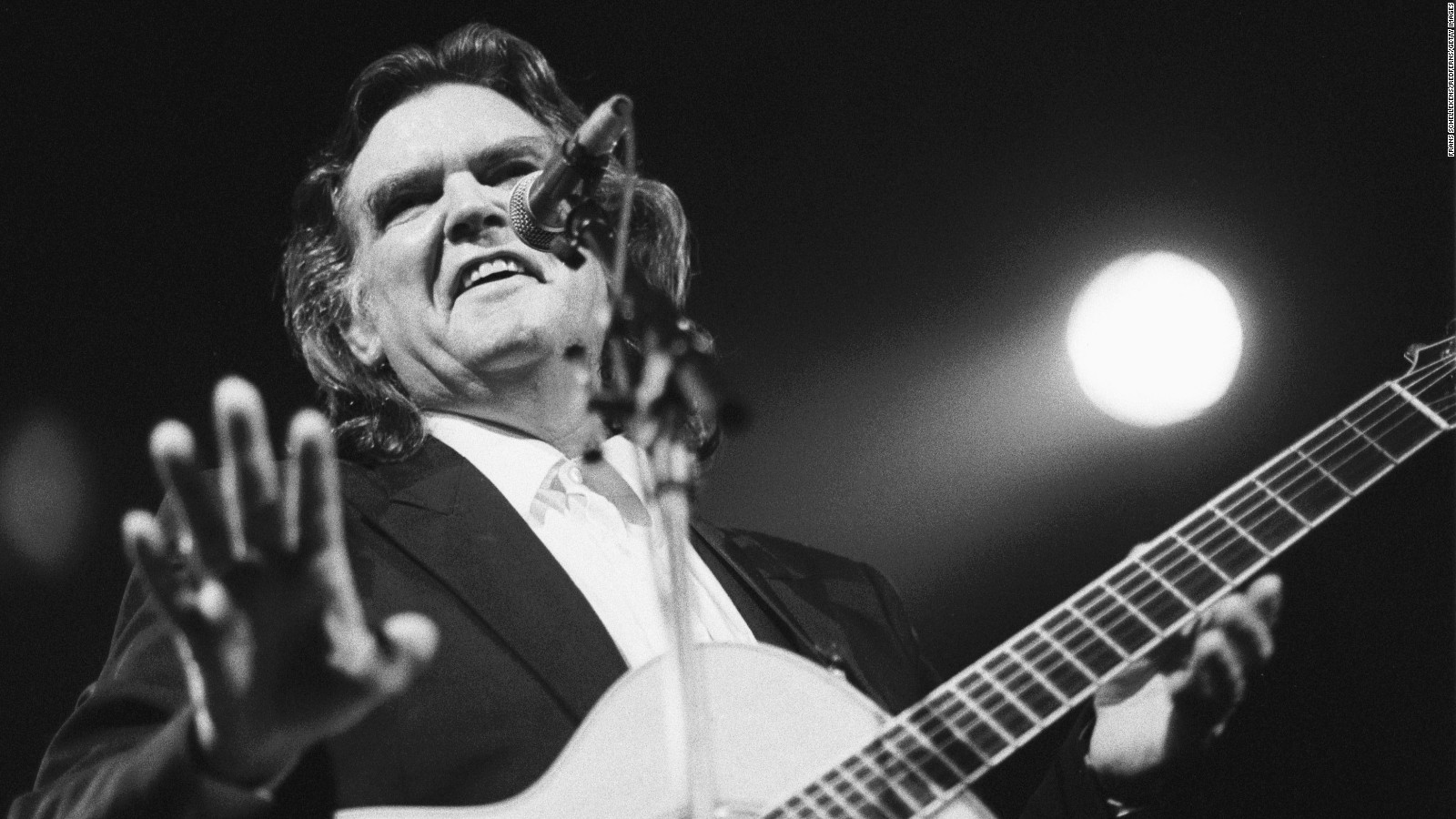 Guy Clark performs at the Paradiso in 1992 in Amsterdam,