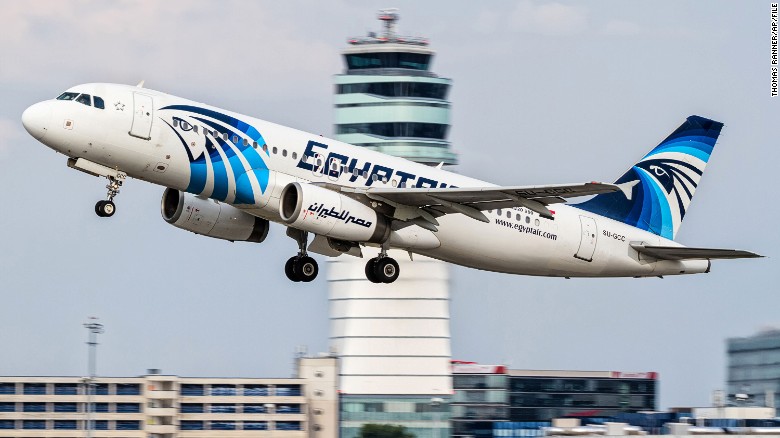 This August 2015 photo shows EgyptAir Airbus A320 with the registration SU-GCC taking off from Vienna International Airport in Austria.