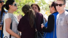 Relatives of passengers on the vanished EgyptAir flight comfort each other at Cairo International Airport, Egypt, Thursday, May 19. EgyptAir Flight 804 vanished from radar with 66 people aboard.