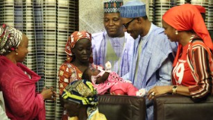 Kidnapped Chibok girl meets the President of Nigeria