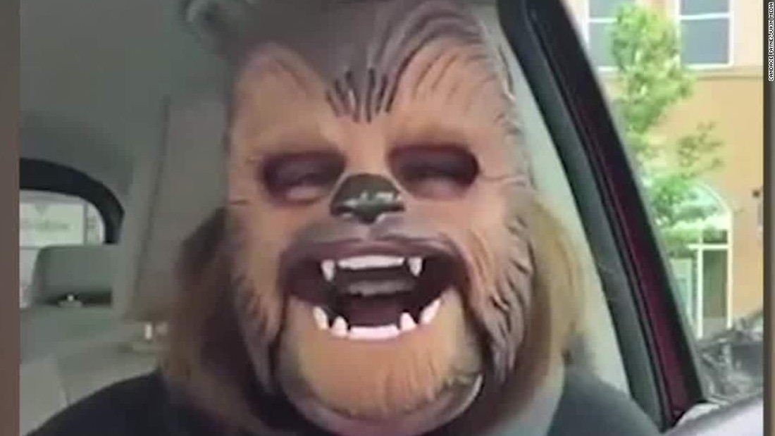 Woman dons Chewbacca mask, brings joy to Internet - CNN Video