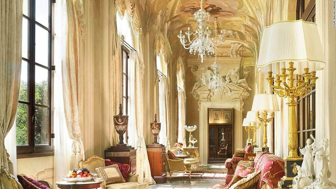 This unabashedly opulent property consists of not one but two Renaissance palazzi. It&#39;s home to Florence&#39;s largest private garden -- 11 acres of manicured lawns, woodland and flower gardens.