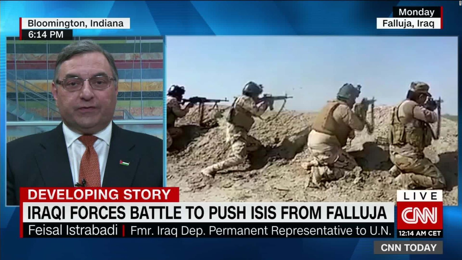 Iraqi military battles ISIS for control of Falluja